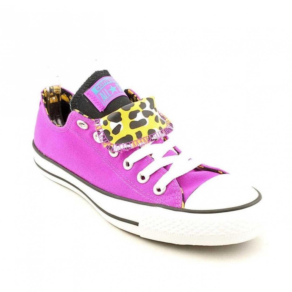 Purple Converse Ctas Chuck Taylor Double Tongue Women Sneaker 8